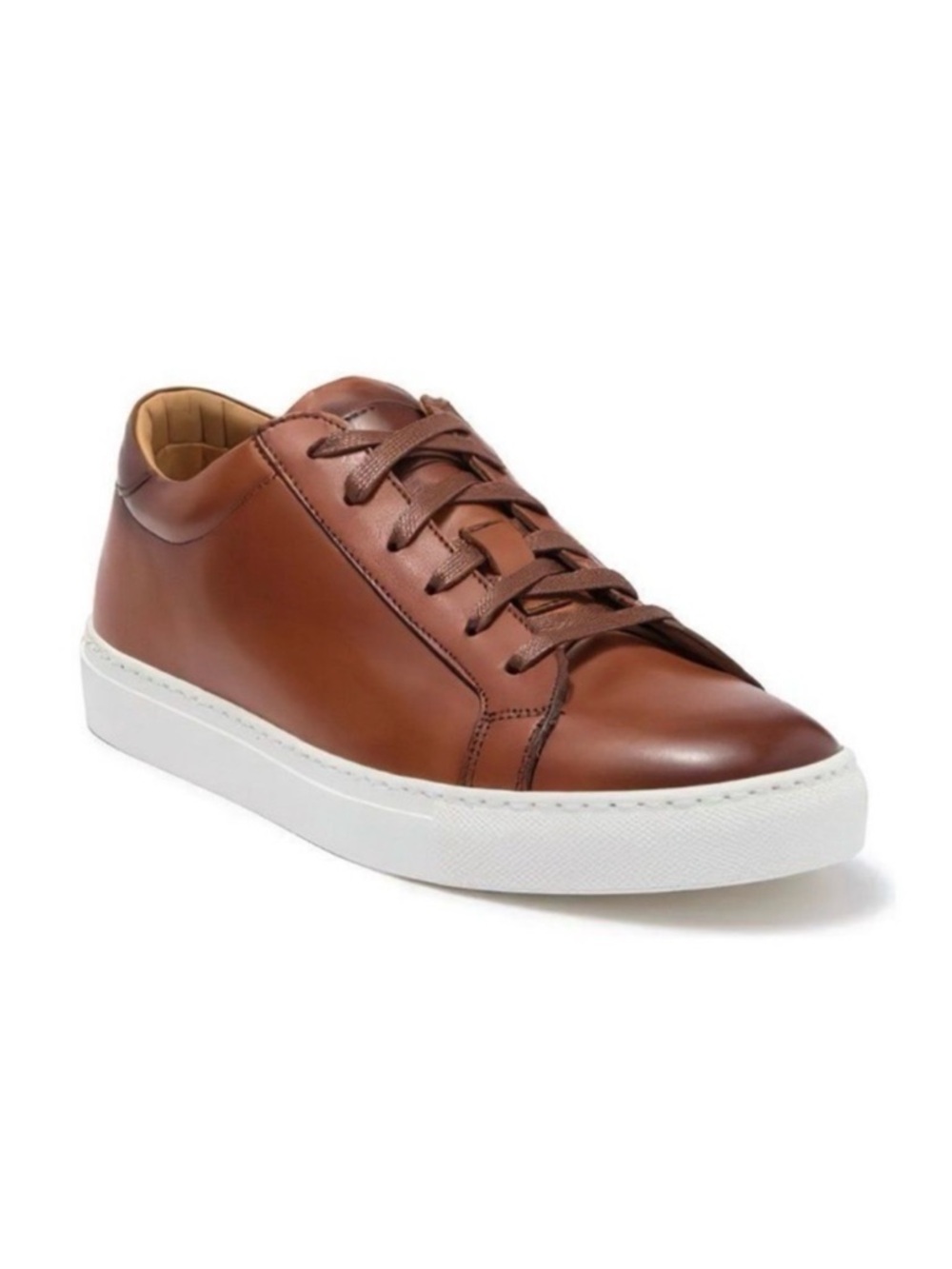 To Boot New York Mens Devin Leather Sneakers Brown Size 7